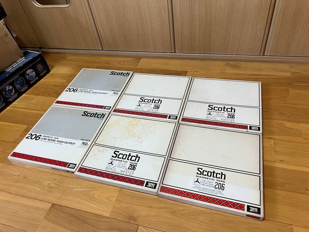 Scotch 206 10号 オープンリールテープ 6個セット