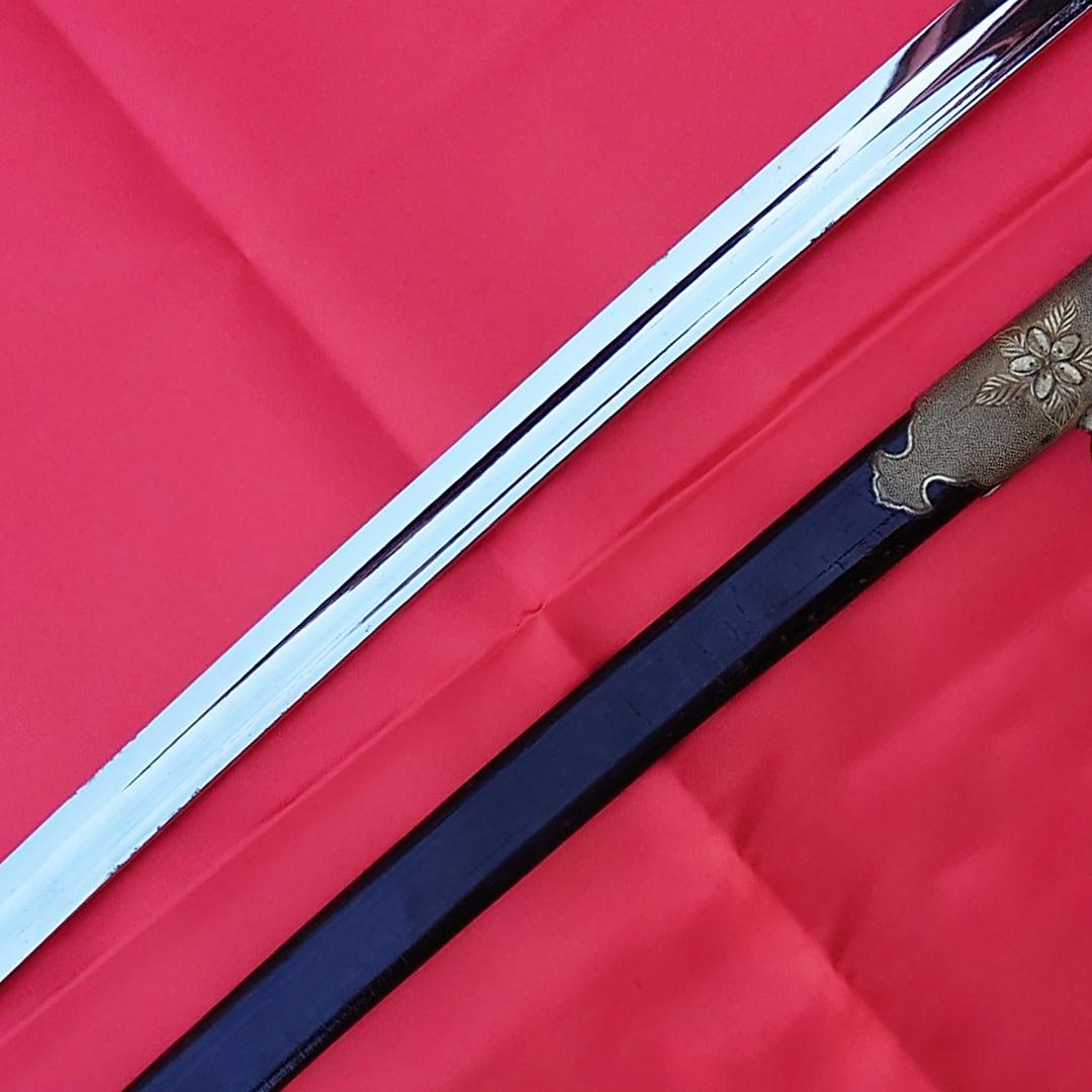 日本軍 海軍 士官用 指揮刀 儀礼刀 サーベル 刻印 当時物 模造刀