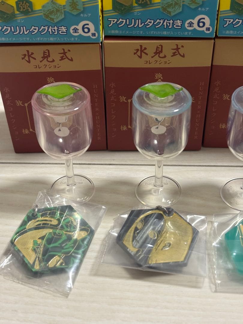 Rofj 水見式 ハンターハンター アクリルタグ付きグラス 5個セット