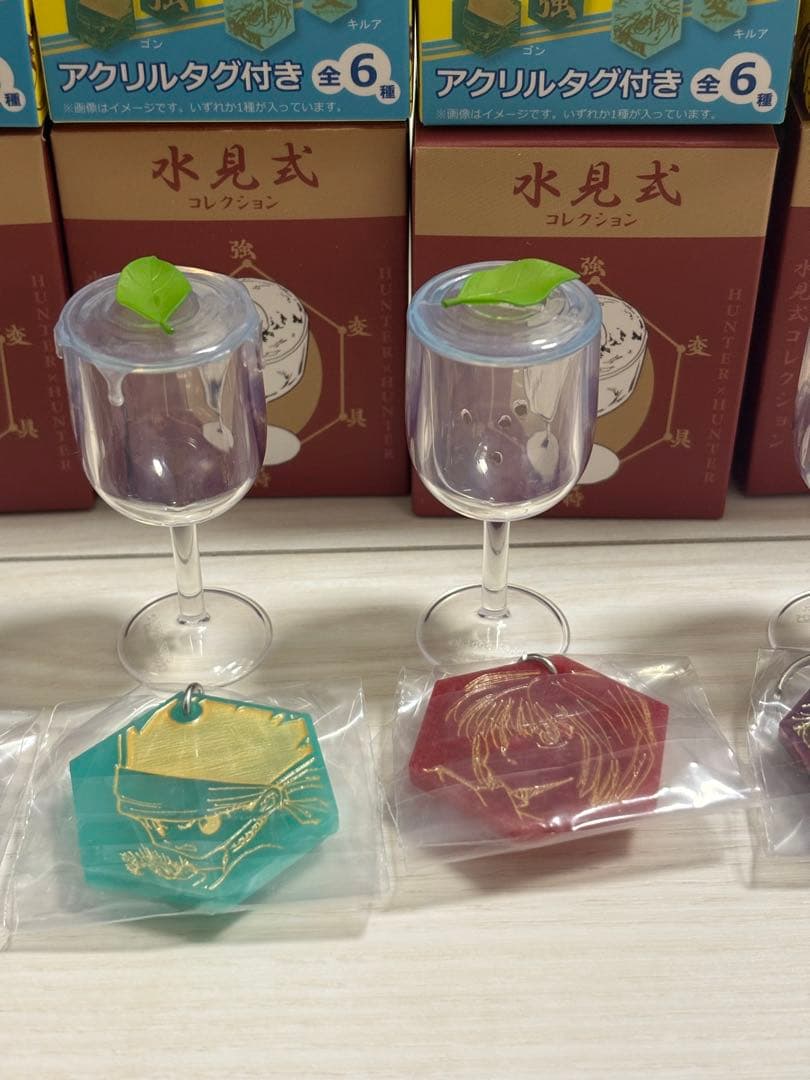 Rofj 水見式 ハンターハンター アクリルタグ付きグラス 5個セット