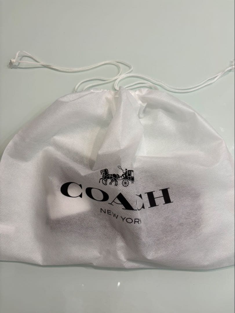 【新品本物】COACHコーチレザー手袋グローブタグ付きダークブラウン限定完売