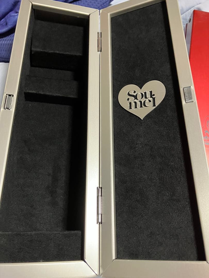 ソウメイ　シャンパン　空箱　レッド　シルバー　２個