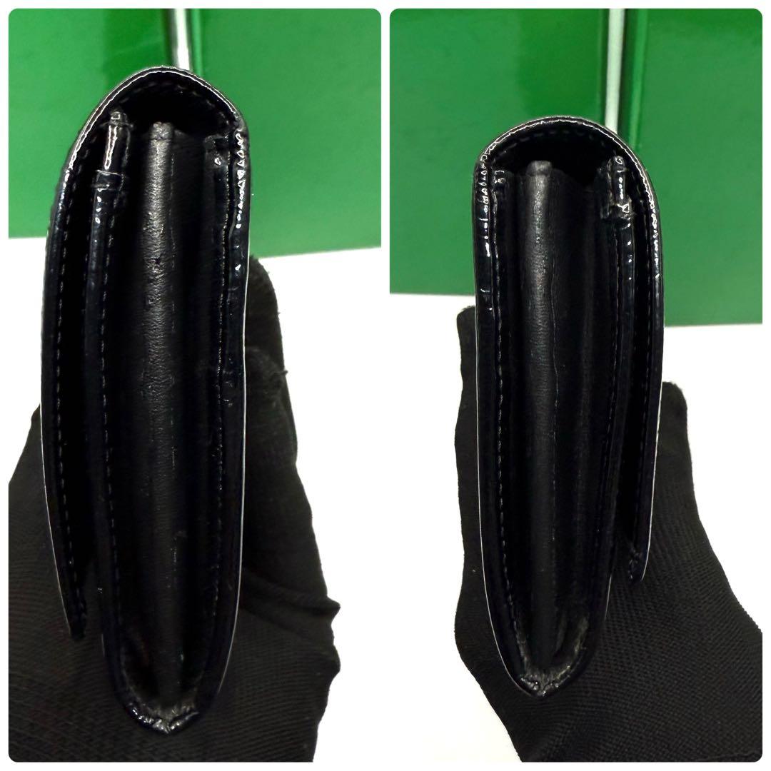 カルティエ 長財布 ハッピーバースデー パテントレザー ロゴ ブラック