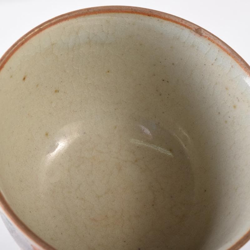 九谷焼　古九谷　九谷庄三造　赤絵金彩　山水楼閣人物文　煎茶碗　五客　C　8269