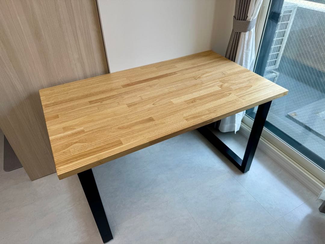 【KANADEMONO】THE TABLE/ラバーウッド ナチュラル