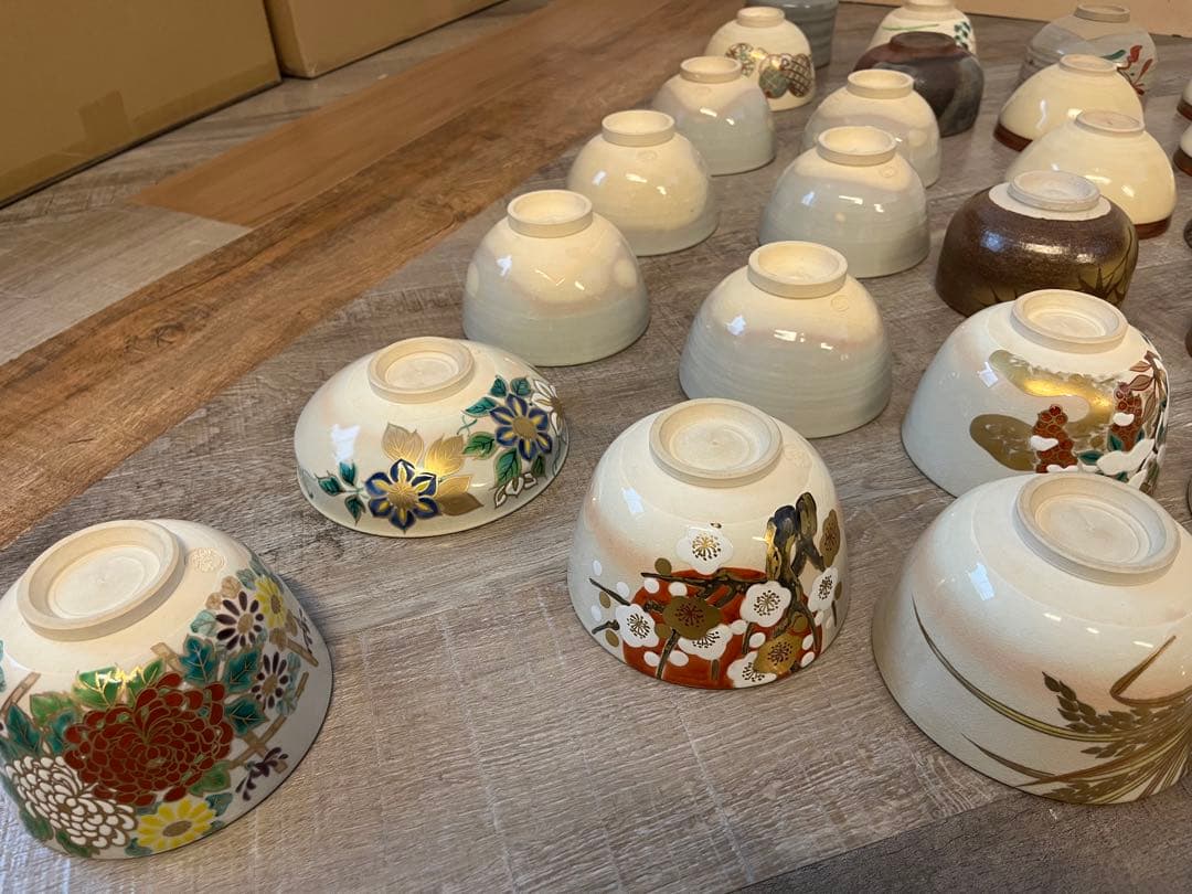 に*も様 茶碗 抹茶碗 数茶碗 まとめて 37点 茶道具 箱無し 陶器 いろいろ