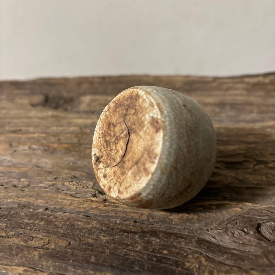 李朝白磁　明器　1点　宝珠 蓮峰　祭器　骨董アンティーク　検:白洲正子