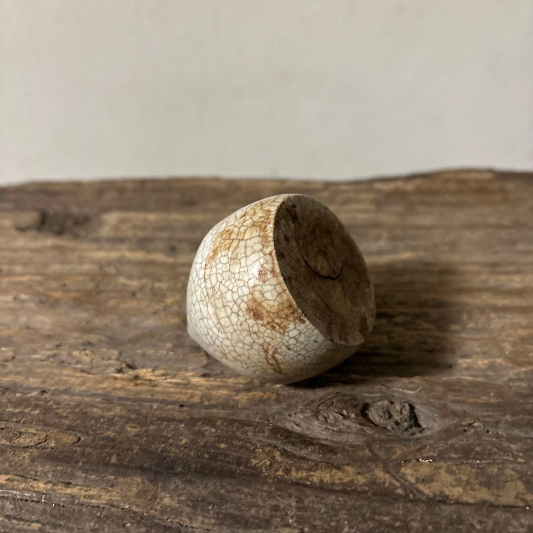 李朝白磁　明器　1点　宝珠 蓮峰　祭器　骨董アンティーク　検:白洲正子