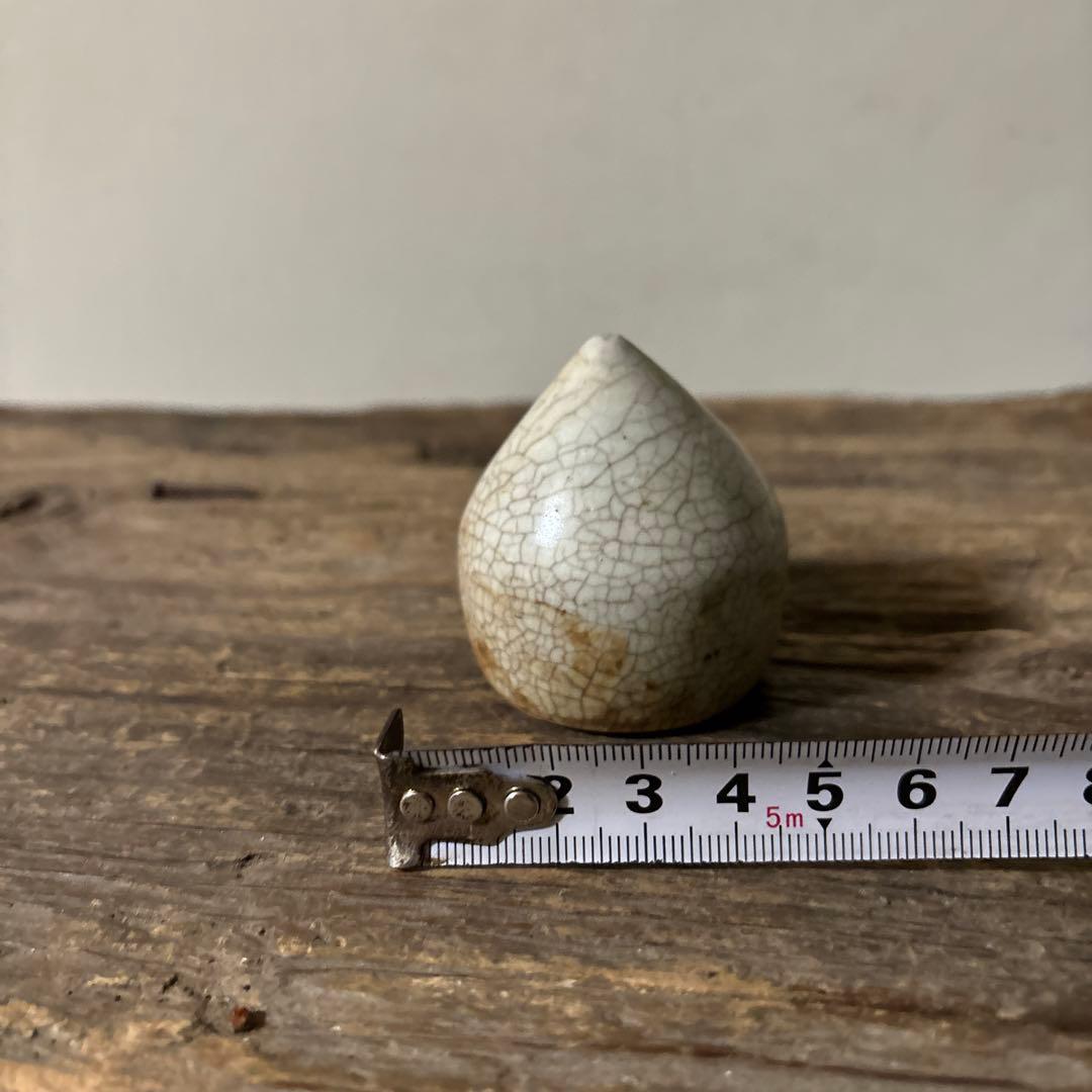 李朝白磁　明器　1点　宝珠 蓮峰　祭器　骨董アンティーク　検:白洲正子