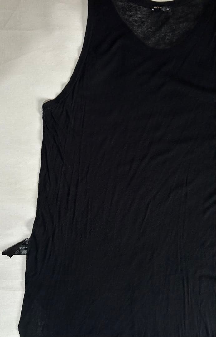 アンドゥムルメステール コットンカシミヤ リブタンクトップ ノースリーブ メンズ