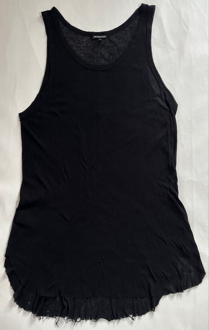 アンドゥムルメステール コットンカシミヤ リブタンクトップ ノースリーブ メンズ