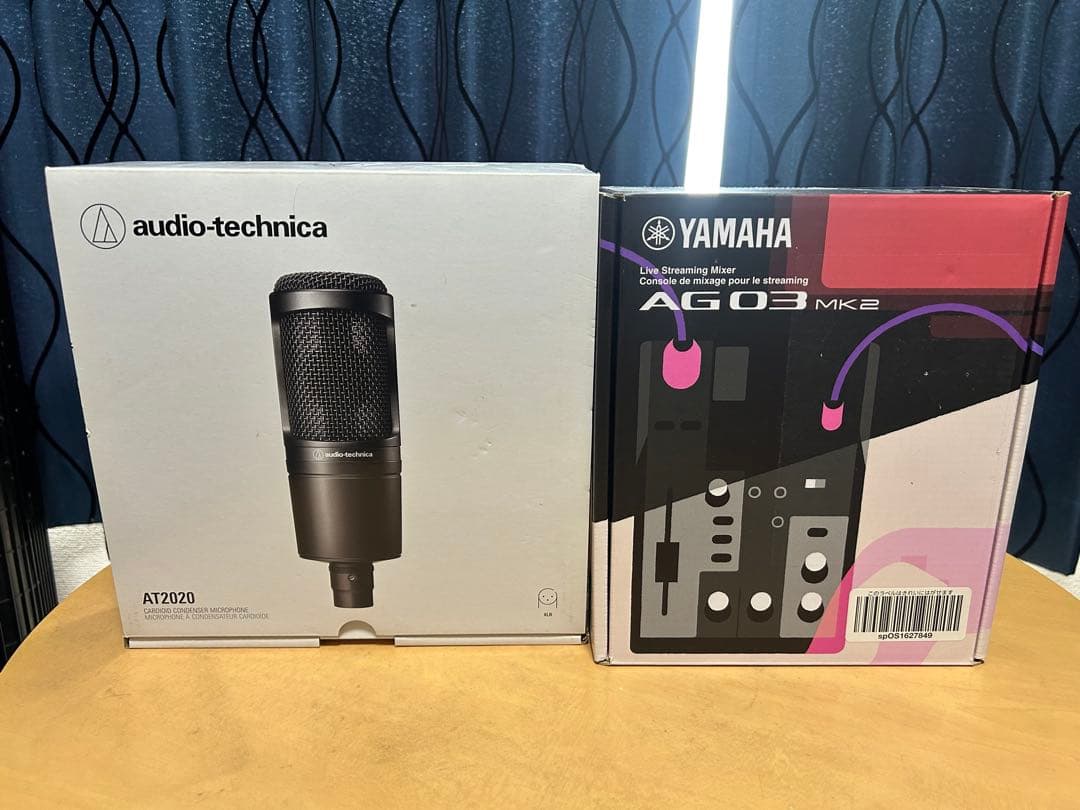 オーディオテクニカ AT2020 YAMAHA AG03 MK2