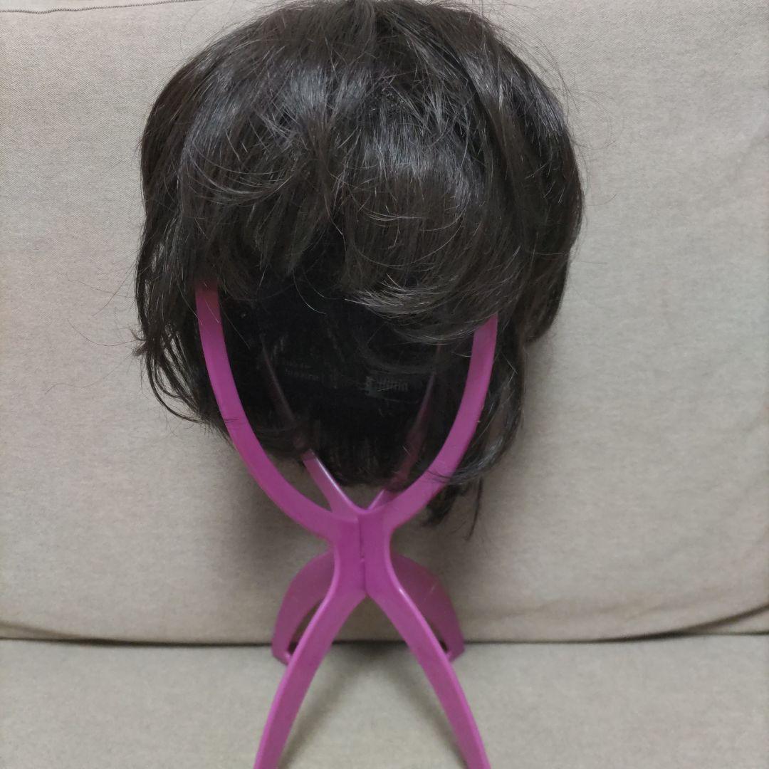 マダムヒロコ　ダークブラウン ショートウィッグ ウィッグ