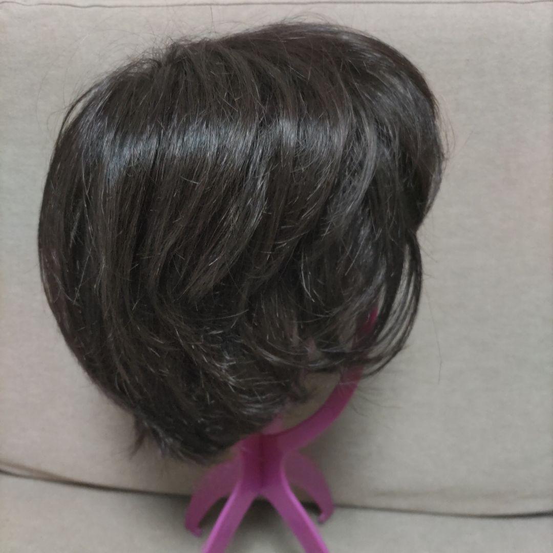 マダムヒロコ　ダークブラウン ショートウィッグ ウィッグ