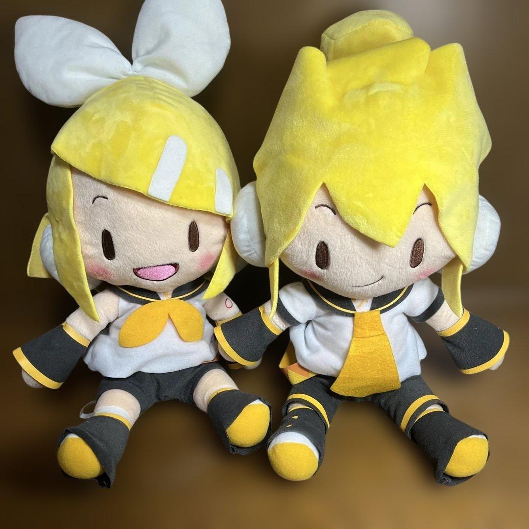 鏡音リン・レン　メガジャンボふわふわぬいぐるみ　セット