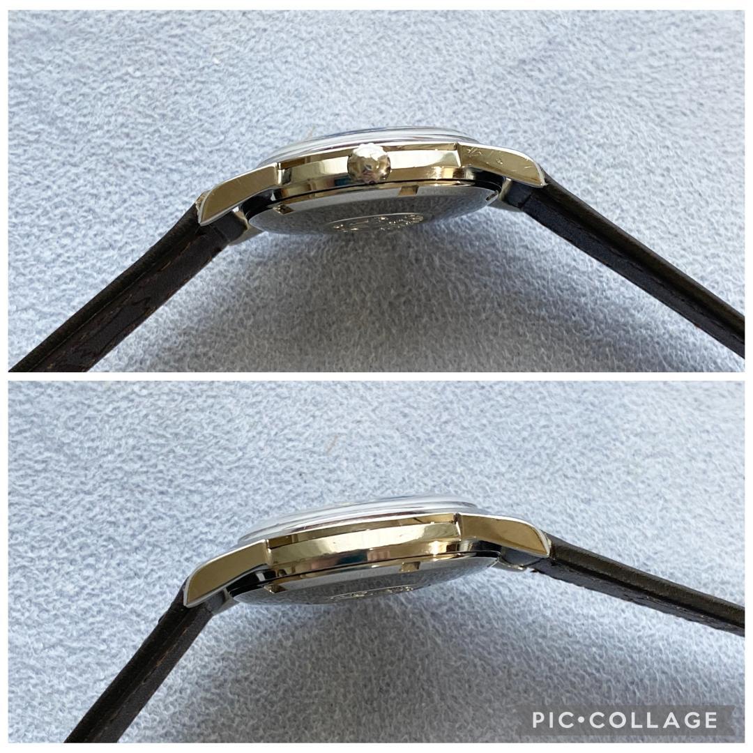 OH済 オメガ シーマスター デイト シルバーサンレイ 5.5振動 自動巻き