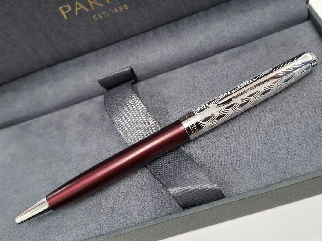 ほぼ未使用　パーカー　PARKER　ソネット　プレミアム　メタル&レッドCT