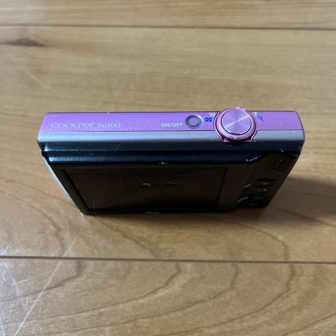 Nikon デジカメ クールピクスs6100 パープル色本体 ジャンク品