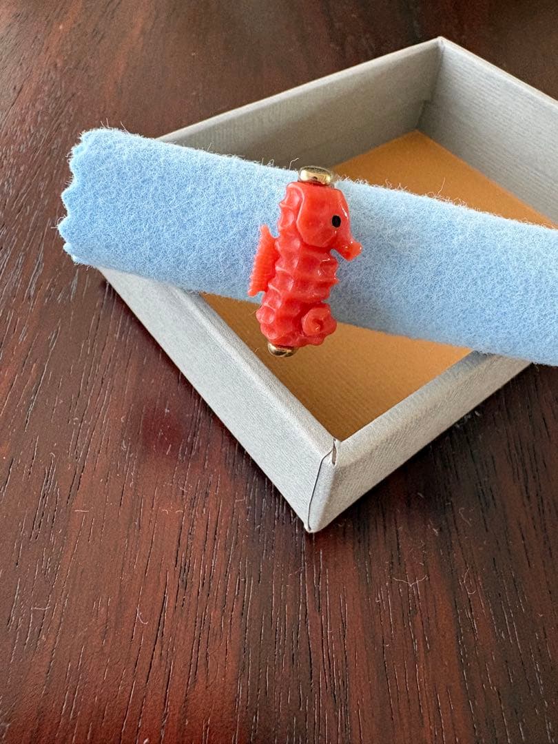 ALIITA タツノオトシゴ　コーラルリング15号