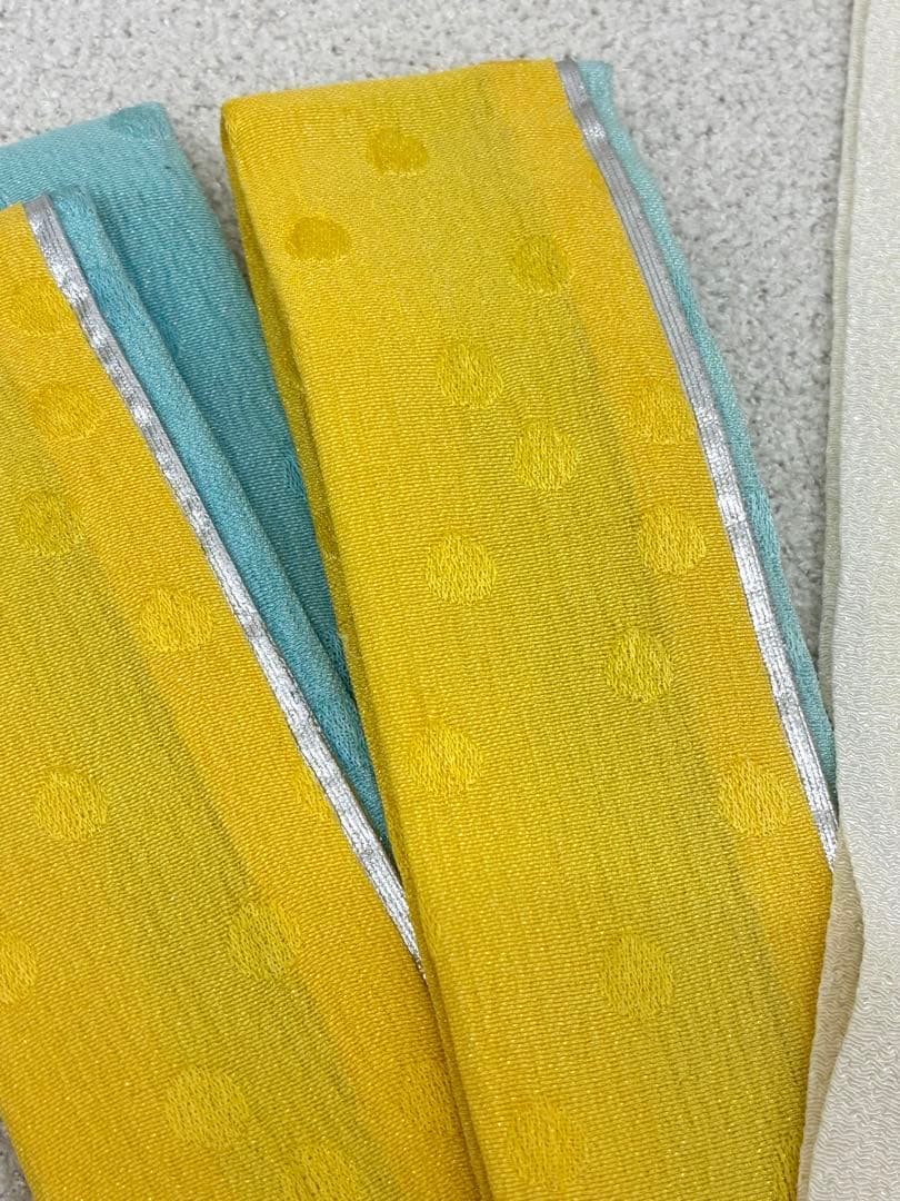 成人式　振袖フルセット　1138 渋み青色　　正絹　振袖　格安！