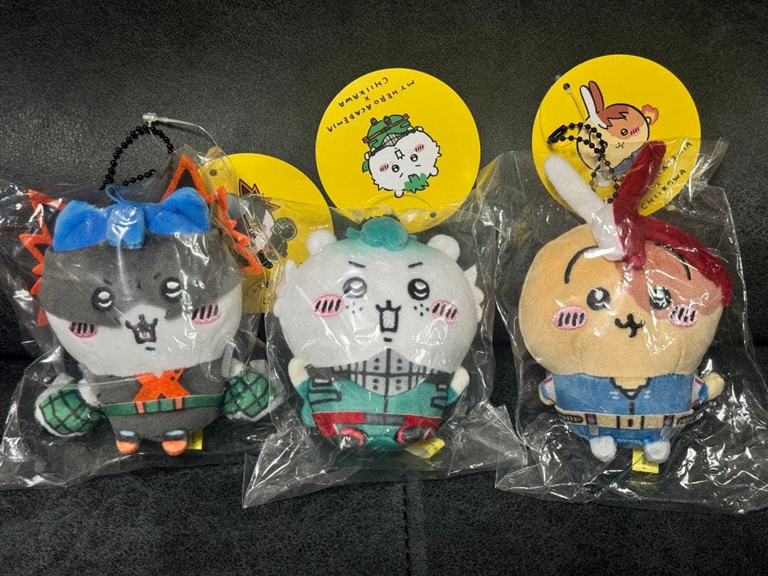 未開封☆ちいかわ　僕のヒーローアカデミア ヒロアカ コラボ マスコット全3種