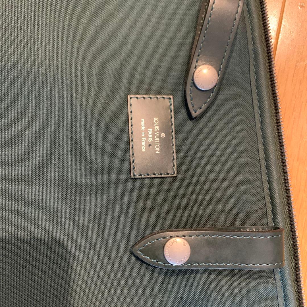 ルイビィトン　グリーン　旅行カート