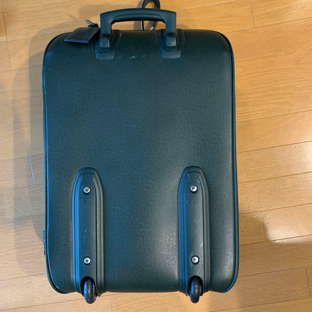 ルイビィトン　グリーン　旅行カート