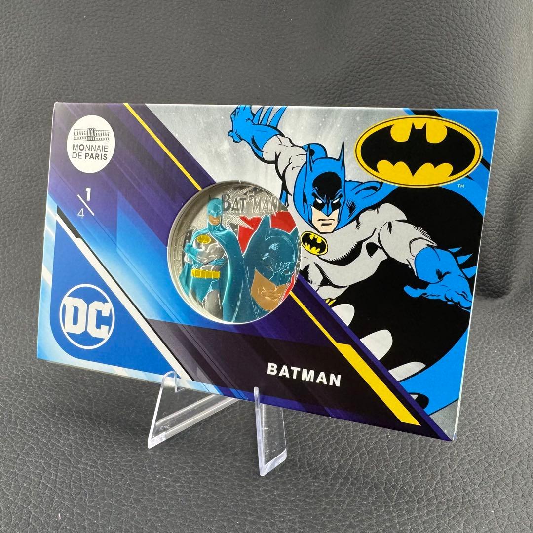 銀貨 フランス 映画 DCコミック バットマン カラー 大型銀貨 パッケージ入り