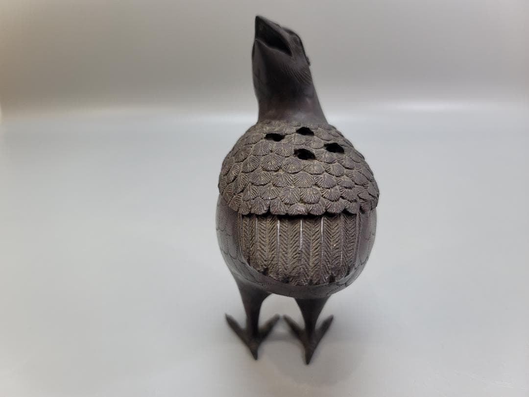 古銅 鶉 時代 香炉 DT511