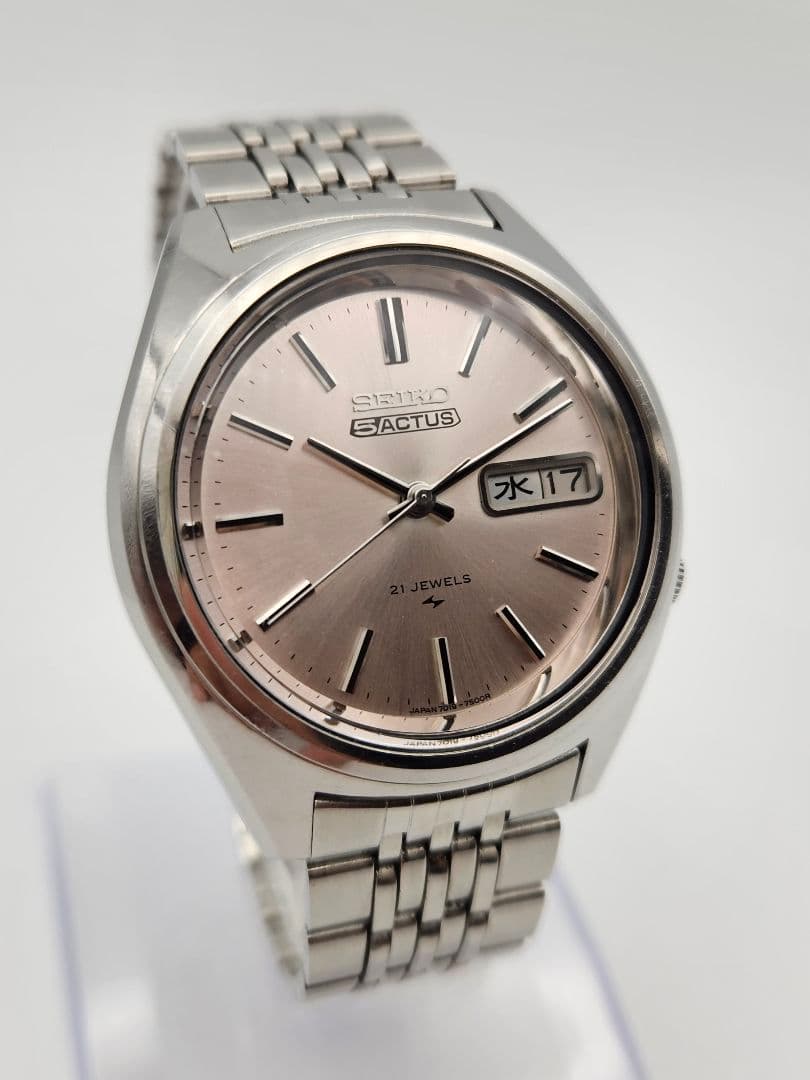 【OH済】SEIKO 5 ACTUS 1975年製 ３ヶ月保証　フルオリジナル