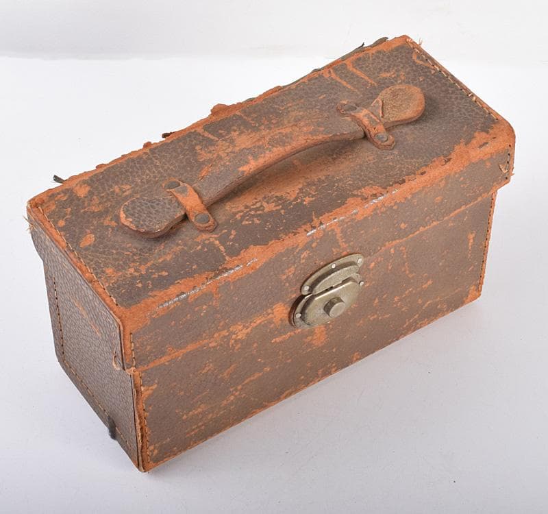 eyeknow74　中国　竹嵌縞黒檀牌背竹牌麻雀牌皮ケース付　M　8695