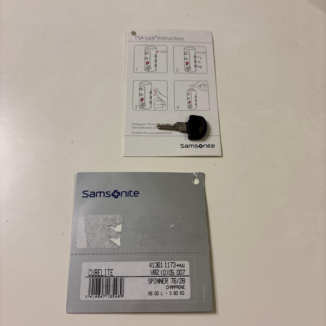 ASA、Samsonite シルバーキャリーケース 中型