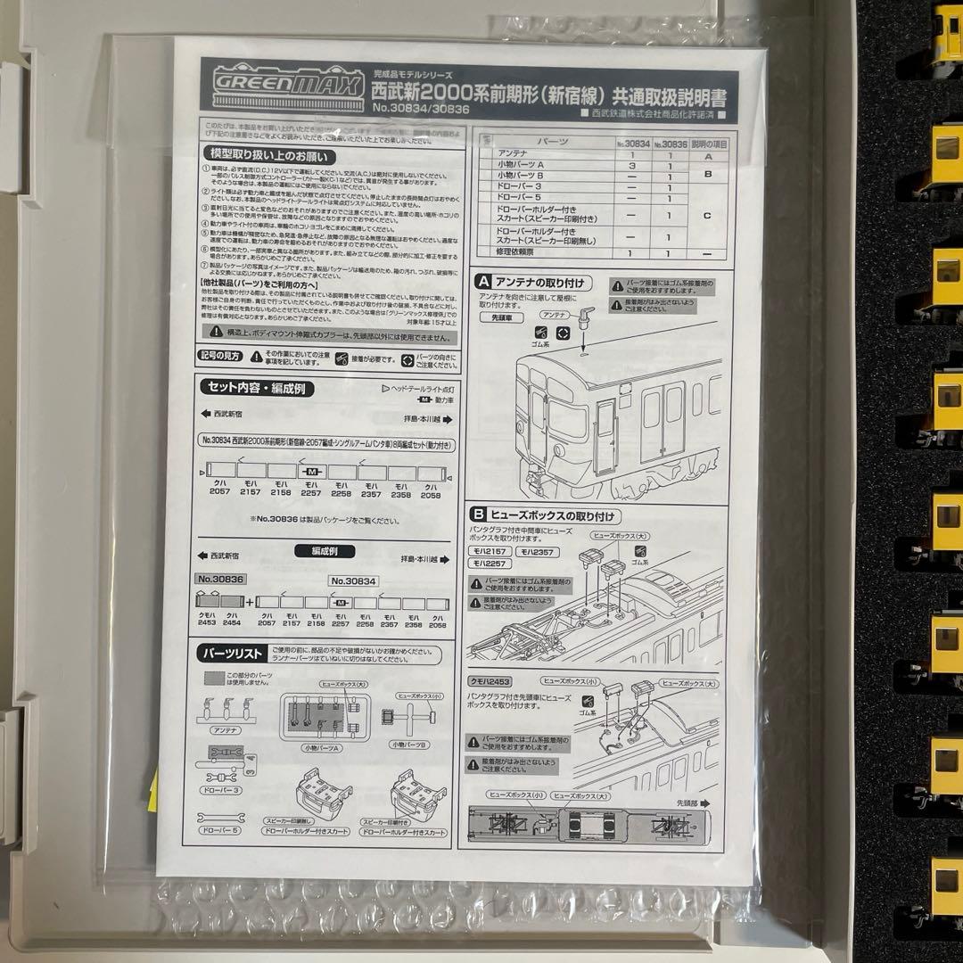 グリーンマックス 西武新2000系新宿線・2057編成 • シングルアーム 8両