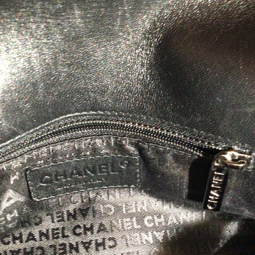 シャネル　カメリア　パーティーバッグ　チェーンウォレット　黒　アクセサリーポーチ