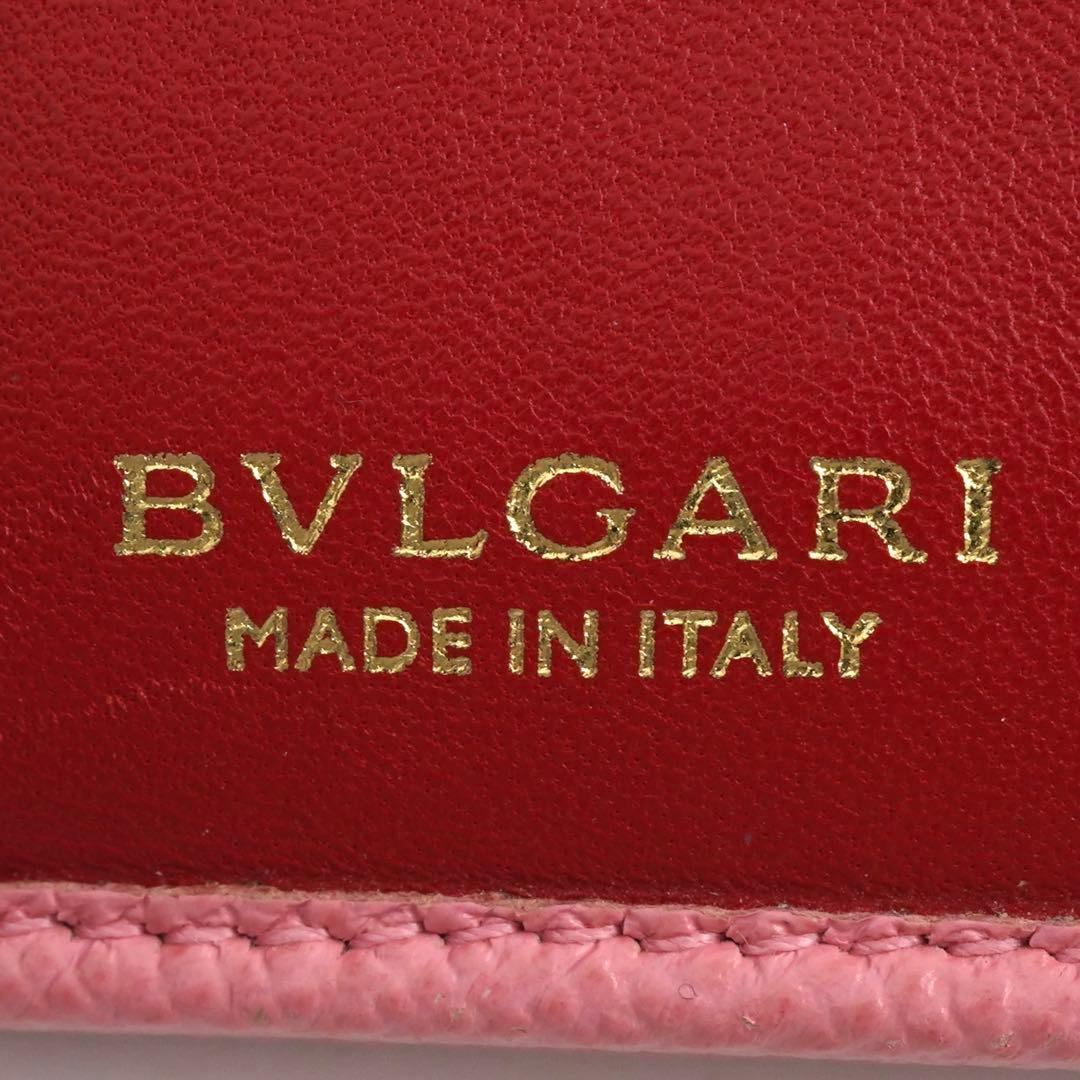 ✨新品未使用・箱付✨　BVLGARI ミディアムウォレット　ビーゼロワン　ピンク