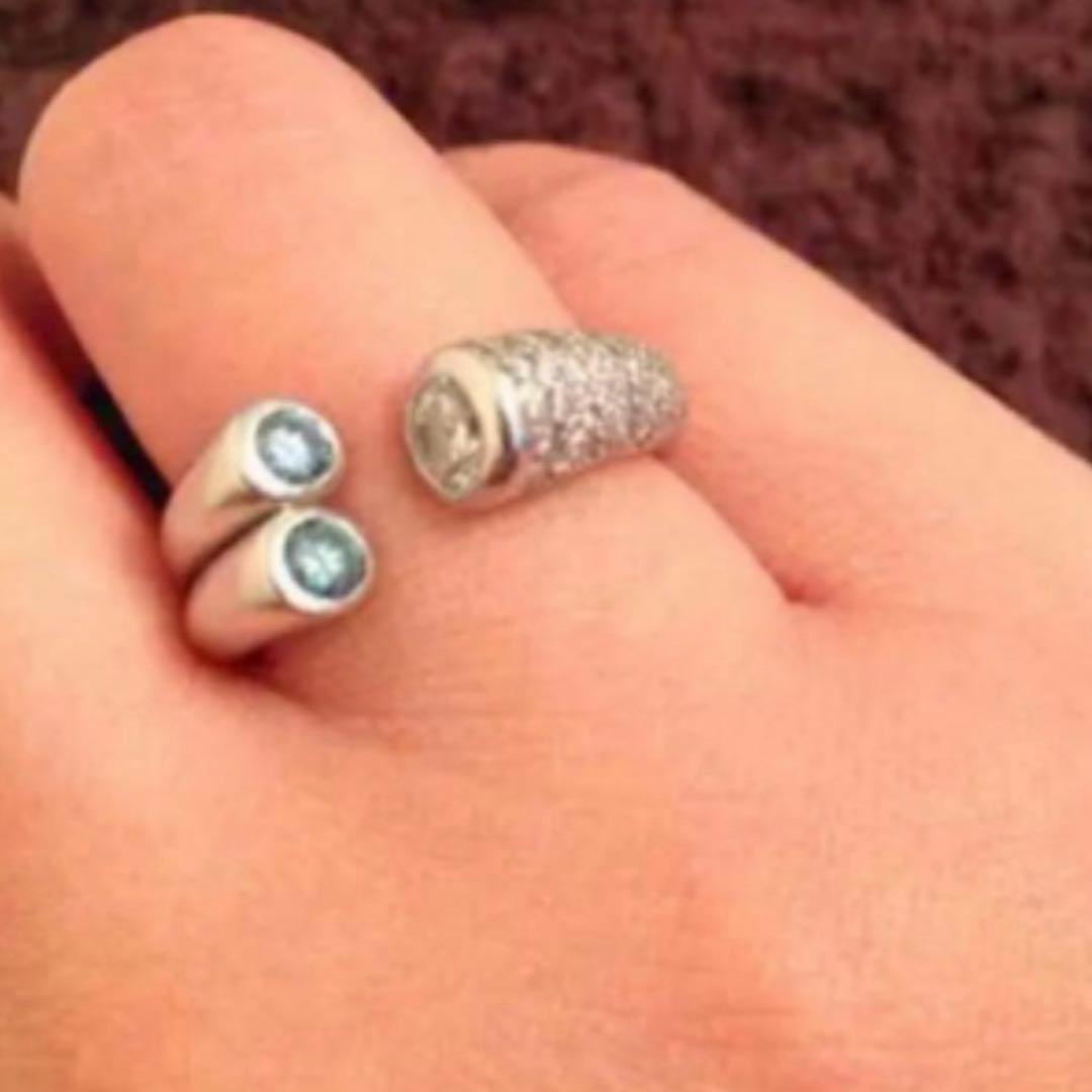 プラチナダイヤモンドリング　13.5号