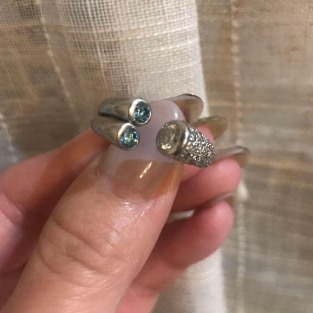 プラチナダイヤモンドリング　13.5号