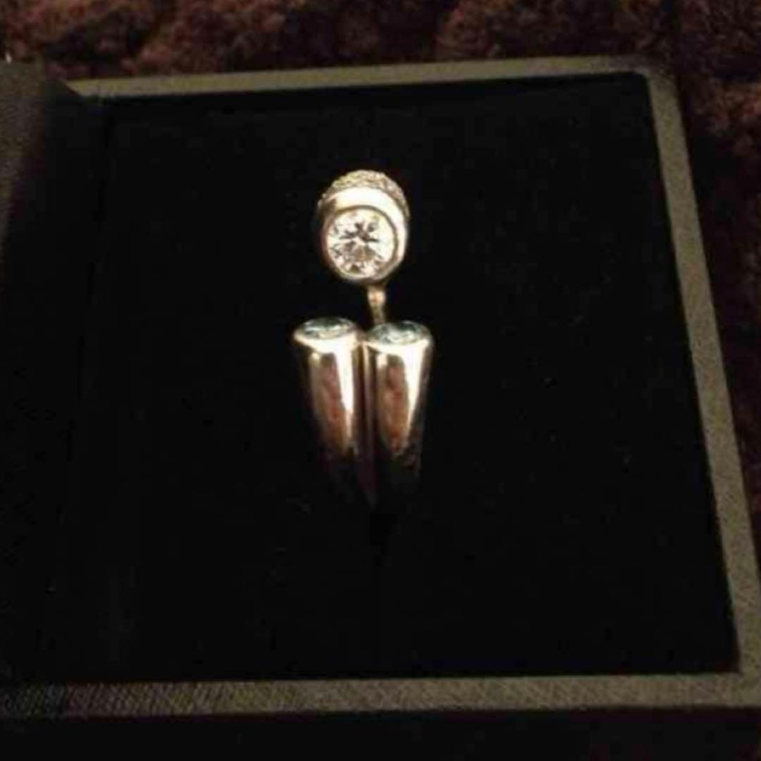 プラチナダイヤモンドリング　13.5号