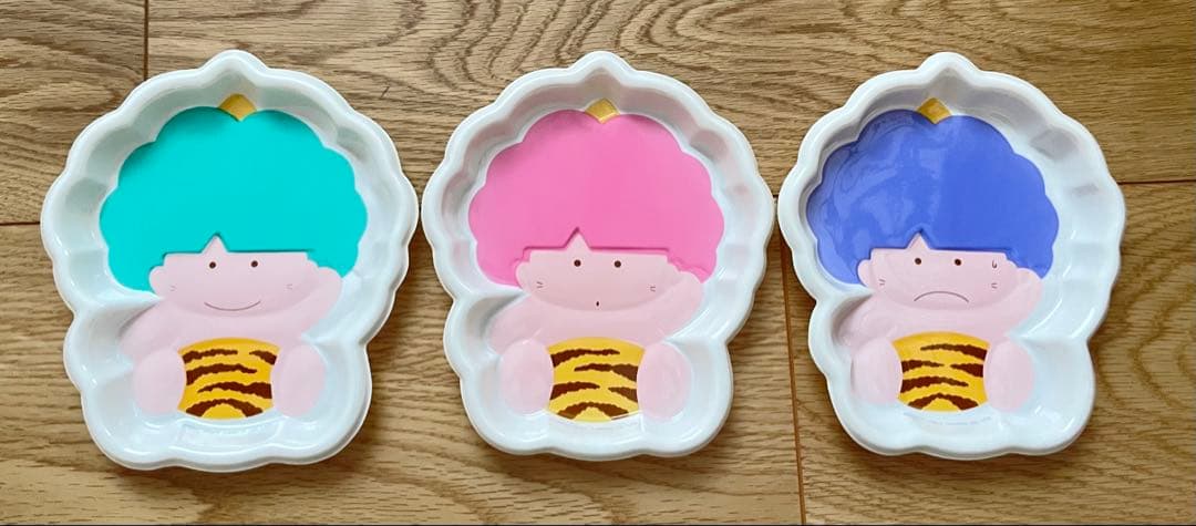 ゴロピカドン　プラスチック皿　3枚セット　昭和レトロ　【激レア！】