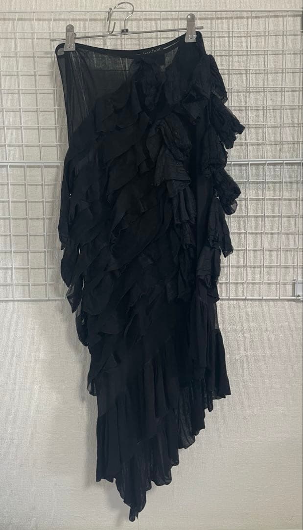 Jean Paul GAULTIER FEMME フリル スカート ブラック