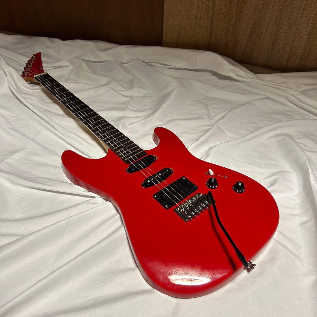 【美品】Legend ストラトキャスター レッド エレキギター SSH