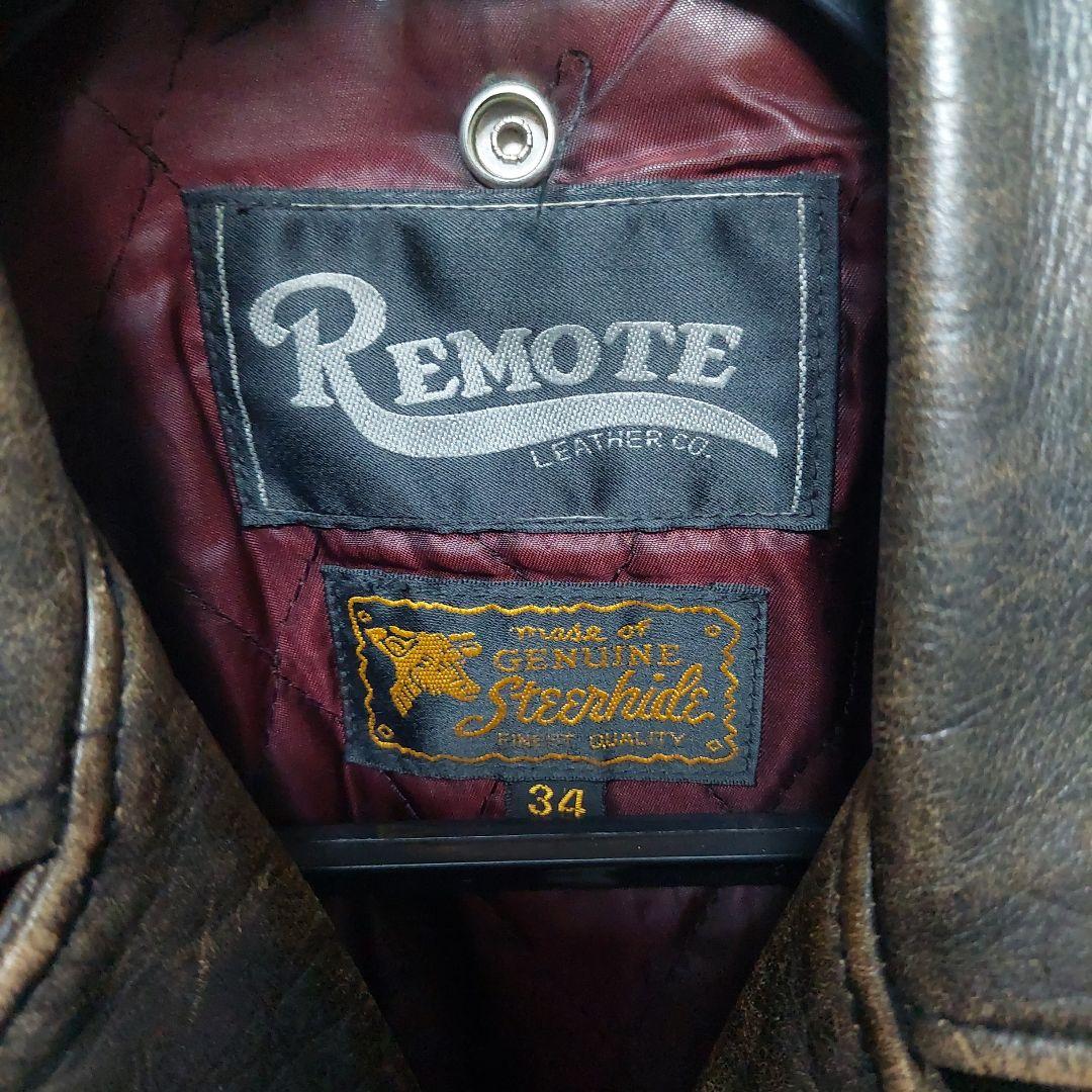 【REMOTE】 本革ライダースジャケット
