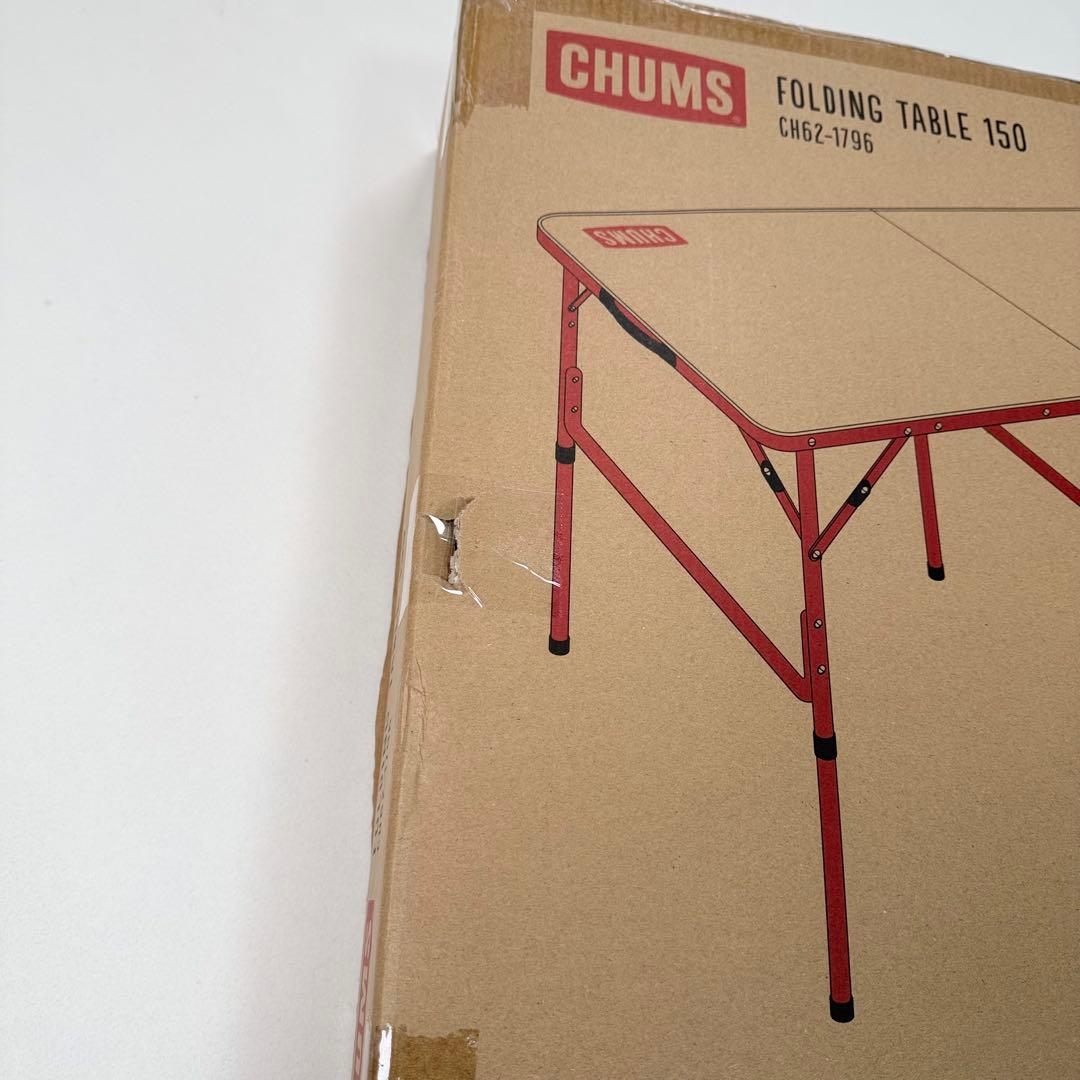 新品　チャムス キャンプテーブル 折りたたみ フォールディングテーブル150