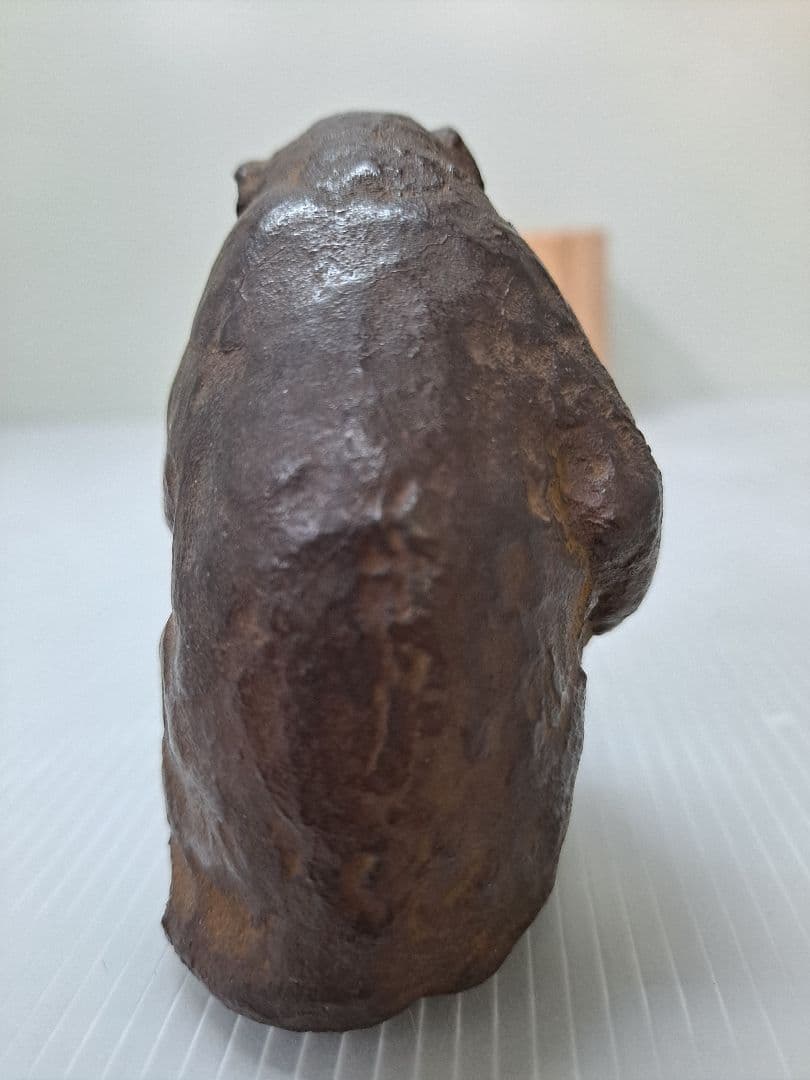 猿 ブロンズ象 作家物 銅製 オブジェ 置物 アンティーク