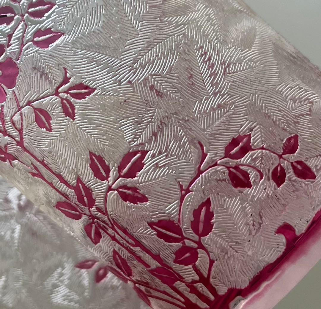 Baccarat バカラ/ 珍品　エグランチエ　アシッドエッチング　グラス