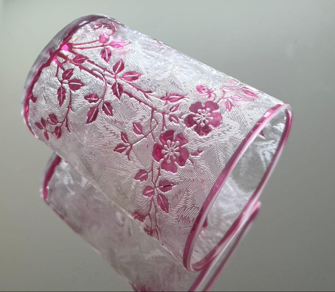 Baccarat バカラ/ 珍品　エグランチエ　アシッドエッチング　グラス