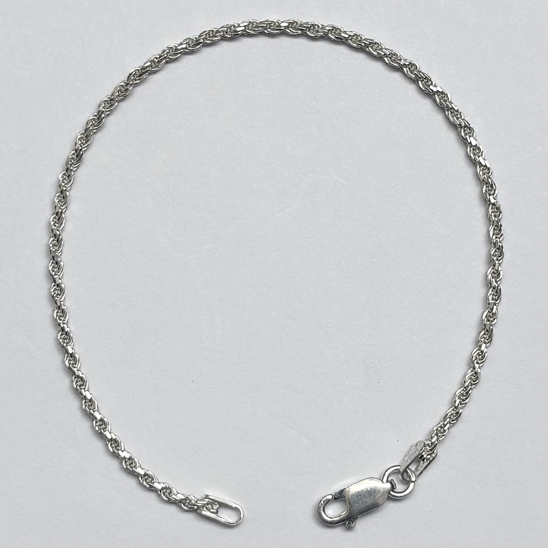 イタリア製 ヴィンテージ シルバー925 ツイストロープブレスレット