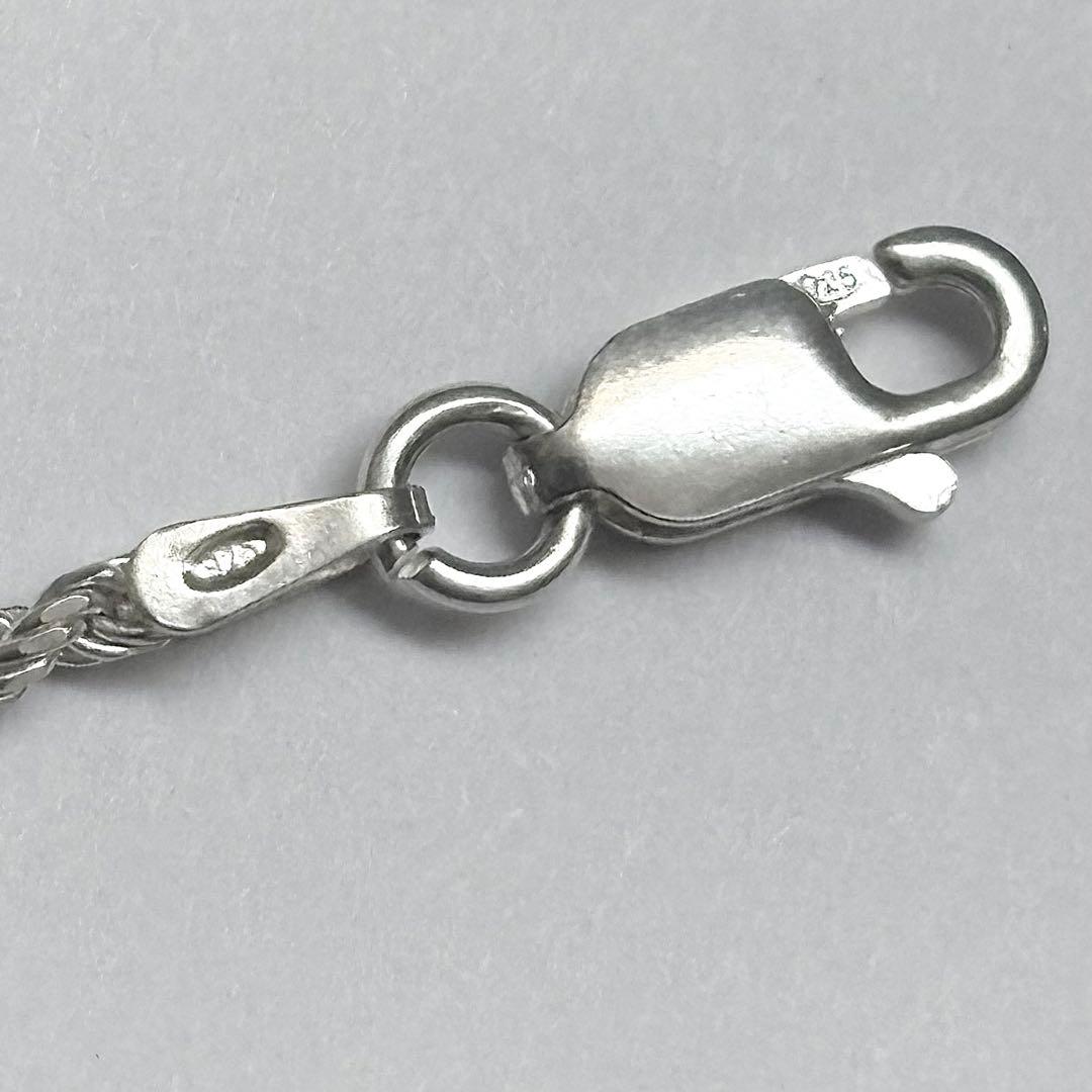 イタリア製 ヴィンテージ シルバー925 ツイストロープブレスレット