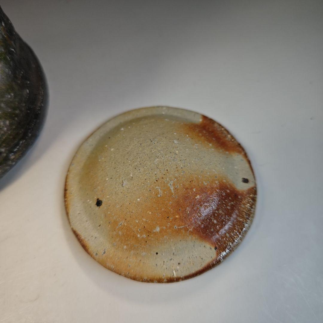 イ414 水指『杉本忠（瑞峯）作』『信楽　細水指　共箱』茶道具