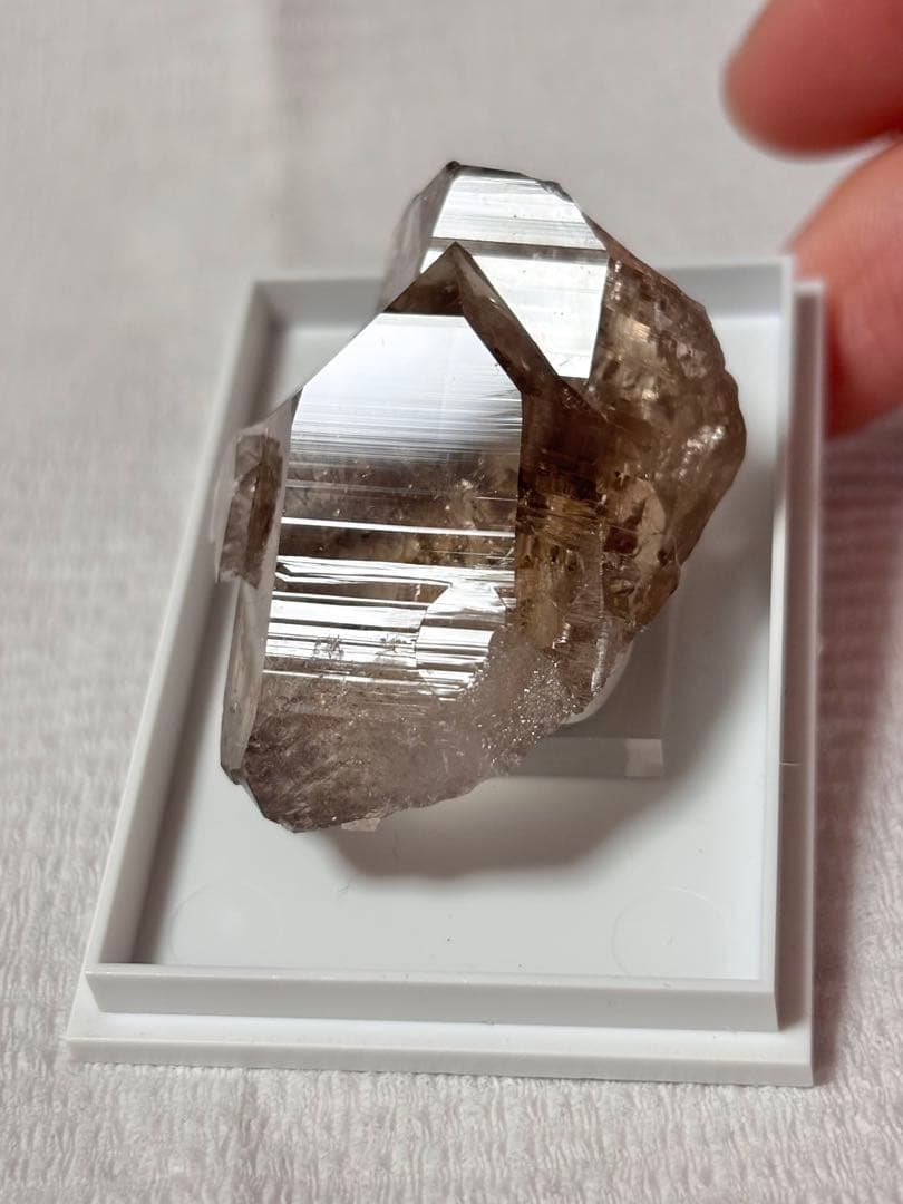 【超希少】アルプス水晶 スモーキークォーツ(スイス産) 煙水晶 鉱物標本